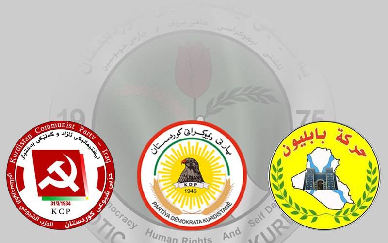 یەکێتی گۆڕەپانی کەمینەکان بۆ پارتی و شیوعی و کلدانیی جێدێڵێت