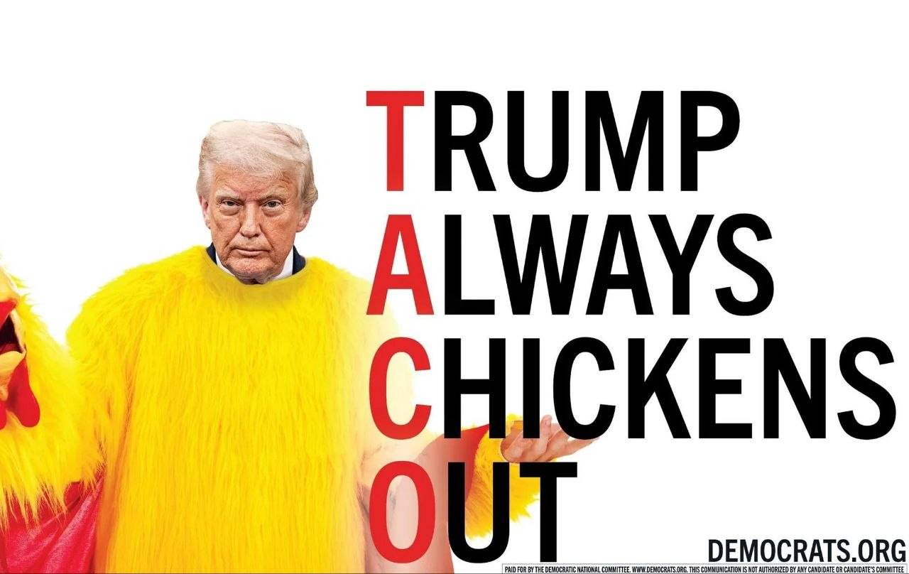 "TACO" ئەو دەستەواژەیەی لە ئەمەریکا دەدرێتە پاڵ ترەمپ 